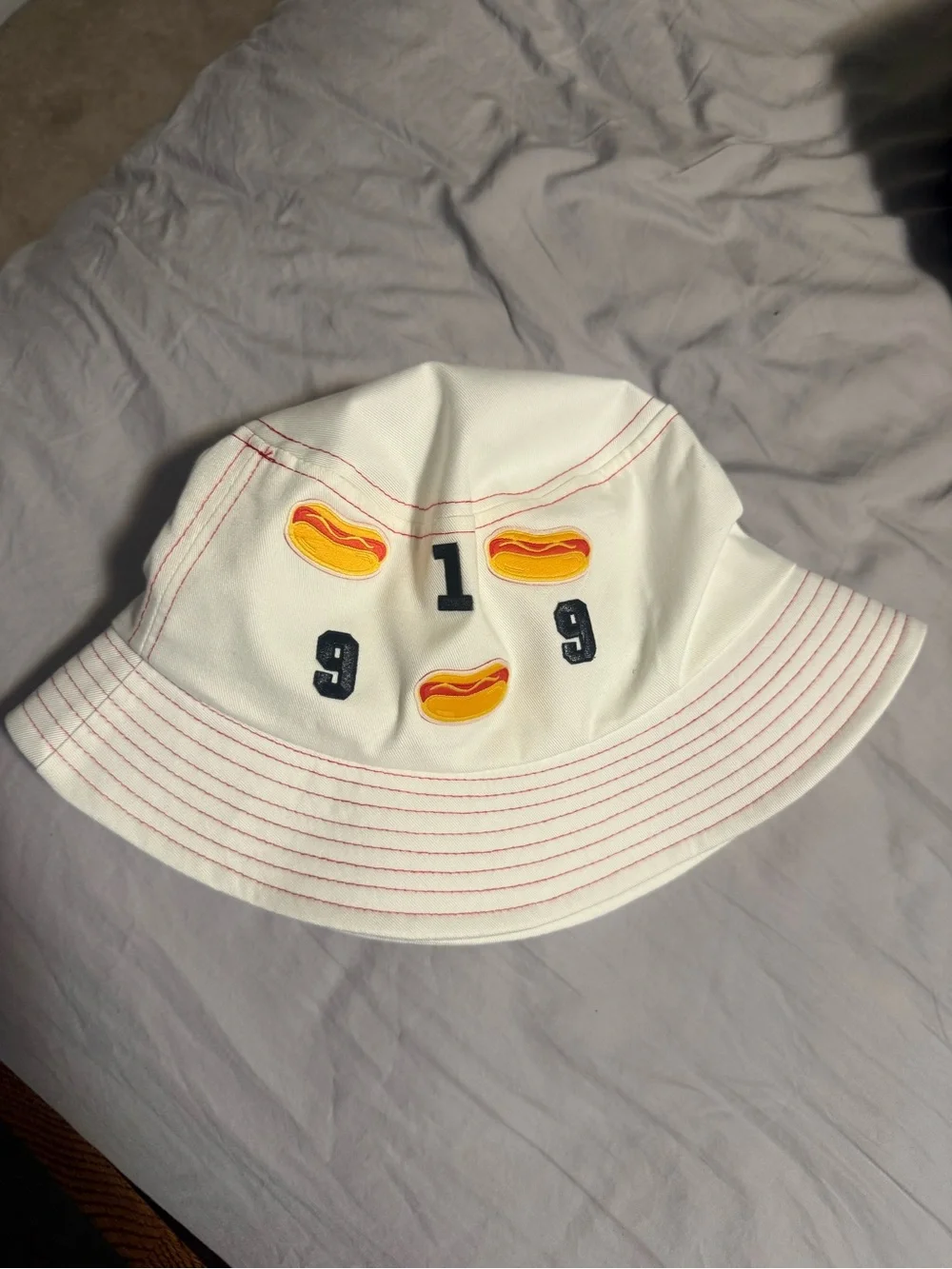 Hot dog 919 summer bucket hat
